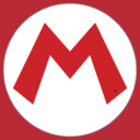 Men's Nintendo Mario Circle Icon  Adult Pull Over Hoodie