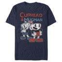 Men's Cuphead Retro Best Friend Mugman  Adult T-Shirt
