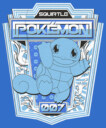 Men's Pokemon Squirtle Metallic Badge  Adult Pull Over Hoodie