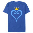 Men's Kingdom Hearts 1 Blue Heart  Adult T-Shirt