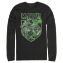 Men's Marvel Avengers Shield  Adult Long Sleeve Shirt