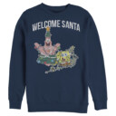 Men&#039;s SpongeBob SquarePants Christmas Welcome Santa  Adult Sweatshirt