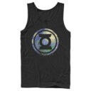 Men's Justice League Green Lantern Starry Night Logo  Adult Tank Top