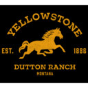 Men's Yellowstone Blue Horse Dutton Ranch Montana Est. 1886  Adult T-Shirt