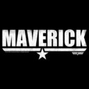 Men's Top Gun White Maverick Name With Logo  Adult T-Shirt