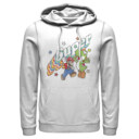 Men's Nintendo Mario and Yoshi Retro Super  Adult Pull Over Hoodie