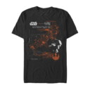 Men's Star Wars The Last Jedi Poe Dameron X-Wing  Adult T-Shirt