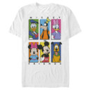 Men's Mickey & Friends Colorful Character Panels  Adult T-Shirt