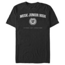 Men's Star Trek: Discovery Musk Junior High White Logo  Adult T-Shirt