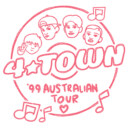 Men's Turning Red 4*Town '99 Australian Tour Badge  Adult T-Shirt