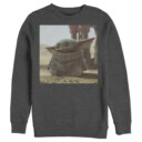Men's Star Wars: The Mandalorian The Child Square Frame  Adult Sweatshirt