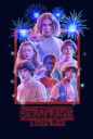 Men's Stranger Things Fourth of July  Character Frame  Adult T-Shirt