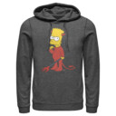 Men's The Simpsons Devil Bart  Adult Pull Over Hoodie