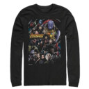Men's Marvel Avengers: Infinity War Character View  Adult Long Sleeve Shirt