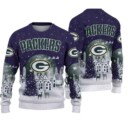 Stocktee Green Bay Packers Christmas Night Limited Edition Knitted Sweater NEW122618