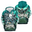 Philadelphia Eagles Super Bowl LIX Champions Limited Edition Unisex Sizes ZIP Hoodie GTS013099