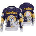 Stocktee Pittsburgh Steelers Christmas Night Limited Edition Knitted Sweater NEW122602
