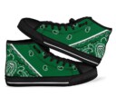 Stocktee Bandana Limited Edition High Quality BLACK High top Canvas Sneakers All US Size GTS003247