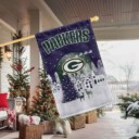 Stocktee Green Bay Packers Christmas Night Flag All Over Printed Flag NEW122618
