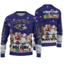 Stocktee Baltimore Ravens Cute Parade Christmas Limited Edition Knitted Sweater NEW124509