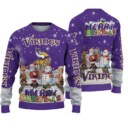 Stocktee Minnesota Vikings Cute Parade Christmas Limited Edition Knitted Sweater NEW124527