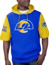 Stocktee Los Angeles Rams Summer Short Sleeve Pullover Hoodie GTS009090