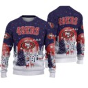 Stocktee San Francisco 49ers Christmas Night Limited Edition Knitted Sweater NEW122621