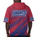 Stocktee New York Giants Stripe Pattern Summer  Short Sleeve Pullover Hoodie Size S-5XL NEW036020
