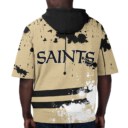 Stocktee New Orleans Saints Summer Short Sleeve Pullover Hoodie NEW033031