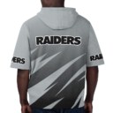 Stocktee Las Vegas Raiders Stripe Pattern Summer  Short Sleeve Pullover Hoodie Size S-5XL NEW036006