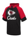 Stocktee Kansas City Chiefs Summer Raglan Short Sleeve Pullover Hoodie GTS005073