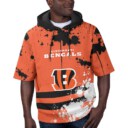 Stocktee Cincinnati Bengals Summer Short Sleeve Pullover Hoodie NEW033012