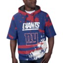 Stocktee New York Giants Summer Short Sleeve Pullover Hoodie NEW033020