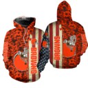 Stocktee Cleveland Browns America Flag All Over Print Hoodie Zip Hoodie Unisex Size NEW075804