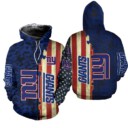 Stocktee New York Giants America Flag All Over Print Hoodie Zip Hoodie Unisex Size NEW075820