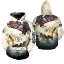Stocktee Green Bay Packers Limited Edition All Over Print Hoodie Sweatshirt Zip Hoodie Unisex Size NEW076218