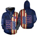 Stocktee New York Giants America Flag All Over Print Hoodie Zip Hoodie Unisex Size NEW075820