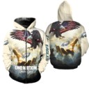 Stocktee Philadelphia Eagles Limited Edition All Over Print Hoodie Sweatshirt Zip Hoodie Unisex Size NEW076224