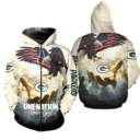 Stocktee Green Bay Packers Limited Edition All Over Print Hoodie Sweatshirt Zip Hoodie Unisex Size NEW076218