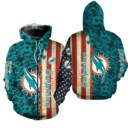 Stocktee Miami Dolphins America Flag All Over Print Hoodie Zip Hoodie Unisex Size NEW075808
