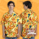 Pidgeot Yellow Poke Hawaiian Shirt