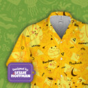 Pikachu Yellow Poke Hawaiian Shirt