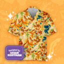 Pidgeot Yellow Poke Hawaiian Shirt
