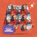 Vulpix Couple Poke Shorts, Women’s Board Shorts