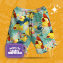 Psyduck Summer Fun Poke Shorts, Women’s Board Shorts