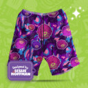 Koffing Poison Poke Shorts, Women’s Board Shorts