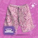 Sylveon Line Poke Shorts, Women’s Board Shorts