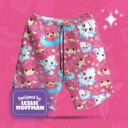 Slowpoke Pink Poke Shorts, Women’s Board Shorts