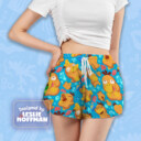 Psyduck Bath Poke Shorts, Women’s Board Shorts