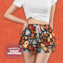 Growlithe Orange Poke Shorts, Women’s Board Shorts